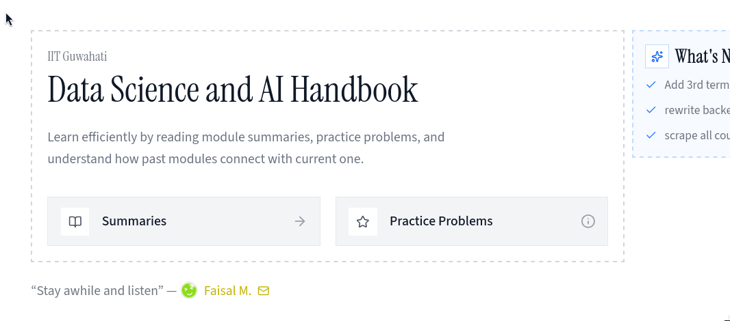 IITG DSAI Handbook